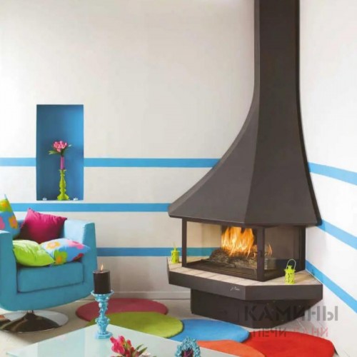 Угловой закрытый закрытый камин Julietta 985 JC Bordelet 