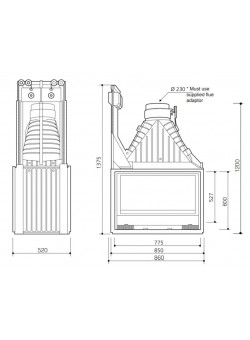Топка Cheminees Philippe 846 2V DF PR