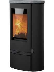 Печь-камин Lotus Jubilee 25 with soapstone and wood storage compartment door