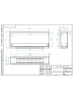 Биокамин Contour угловой 1100 правый (ESTETIC FLAME) Zefire