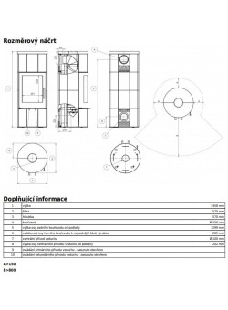 Печь-камин ABX Porto тальк
