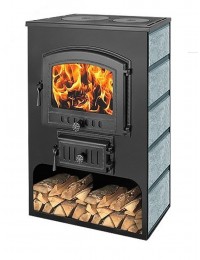 Печь-камин Везувий ПК-03 (224) С ПЛИТОЙ талькохлорит