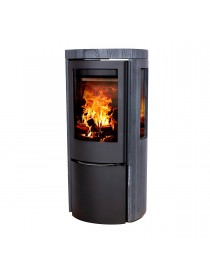 Печь-камин Jydepejsen Cozy Classic Dark Sandstone Sideglass