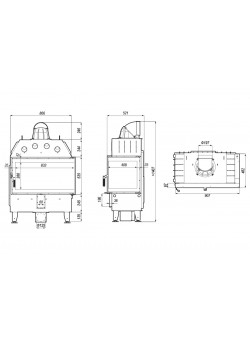 Каминная топка DEFRO HOME INTRA ME BL
