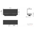  Биокамин Decoflame Montreal 1000mm Торцевой 3-х сторонний