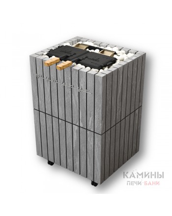 Паротермальная печь ФутуРус 2.0 10 кВт в облицовке из натурального камня