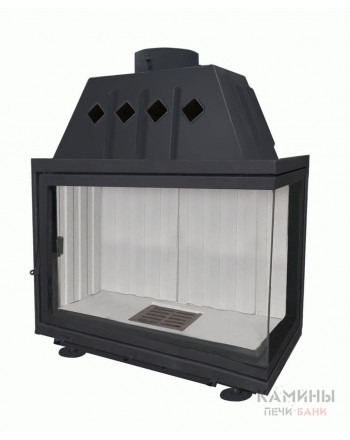 Каминная топка Экокамин Альфа 1000 R два стекла правая