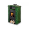 Печь-камин кафельная Gerona зеленая Печь-камин кафельная Gerona зеленая