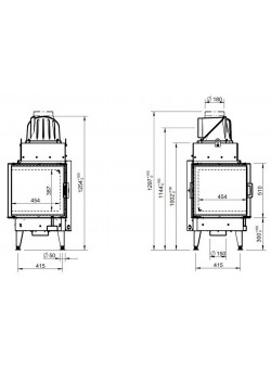 Каминная топка Austroflamm 55x55x51 K 3.0
