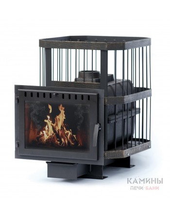 Печь Сибирь-18 с панорамной дверцей