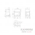Каминная топка Kratki Zuzia/PW/BL/15/BS/W/Deco Каминная топка Kratki Zuzia/PW/BL/15/BS/W/Deco