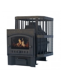 Печь Сибирь-24 с каминной дверцей