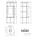Печь-камин Астов R1.0 L K MAX
