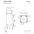 Каминная топка Hoxter HAKA 37/50WI с водяным контуром Каминная топка Hoxter HAKA 37/50WI с водяным контуром