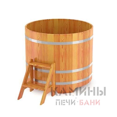 Купель для бани круглая из лиственницы