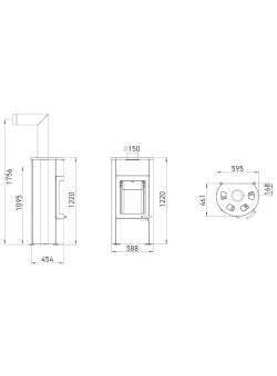 Печь-камин Austroflamm Uno Xtra