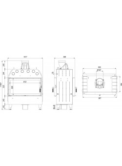 Каминная топка DEFRO HOME INTRA LA T