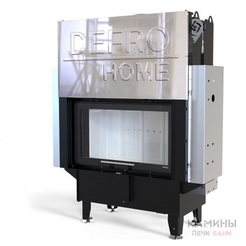 Каминная топка Defro Home RIVA ME G с водяным контуром и подъемом стекла вверх