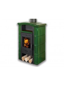 Печь-камин Romotop кафельная Gerona зеленая