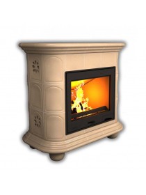 Изразцовый камин Прованс центральный однотонный А