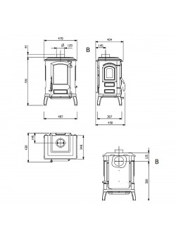 Печь камин La Nordica Giulietta X 4.0