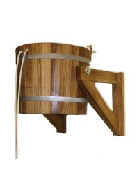 Обливное устройство City Wood 20 л с пластиковой вставкой
