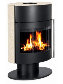 Дровяная печь-камин Ember J6 Limestone