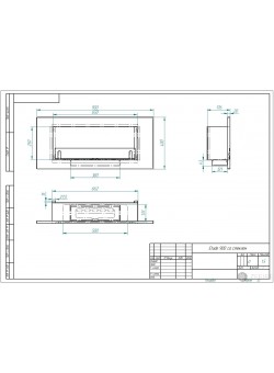 Биокамин ETUDE 900 со стеклом (ESTETIC FLAME) Zefire