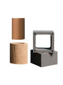 Линейная часть керамического дымохода Kerastil Universal D 140 мм