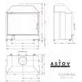 Каминная топка АСТОВ ПС 800 Каминная топка АСТОВ ПС 800