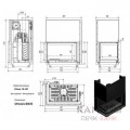 Каминная топка Kratki Oliwia/L/BS/G Каминная топка Kratki Oliwia/L/BS/G