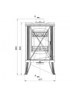 Печь GUCA ELIPTIKO
