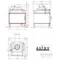 Каминная топка АСТОВ П4С 800