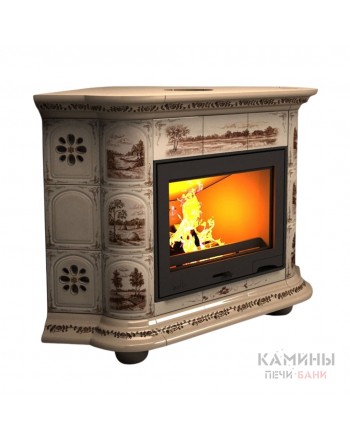 Изразцовый камин Прованс угловой Художественный