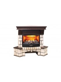 Электрокамин Stone Corner 25,5 AO c очагом FireStar 25,5 3D