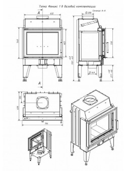 Каминная топка Fenix 1 ТКТ 10.0-02
