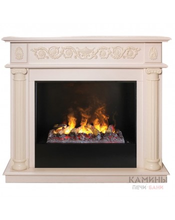 Электрокамин RealFlame Attica 26 WT 3D Cassette 630 + Black вставка