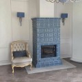 Каминная топка Foyer MILOS 700 в облицовке изразцами Дорф.