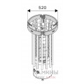 Защитные перила Harvia Glow HTRT3L Защитные перила Harvia Glow HTRT3L