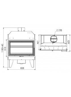 Каминная топка ТКТ 10.0-05 «АВРОРА С»