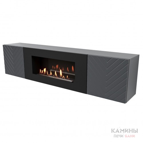 Тумба с биокамином Firelight BFP-P1700V графит Тумба с биокамином Firelight BFP-P1700V графит