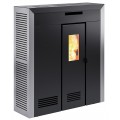 Печь-камин Invicta Daglan 9 Pellet Stove Серая с разводом тепла на пеллетах Печь-камин Invicta Daglan 9 Pellet Stove Серая с разводом тепла на пеллетах