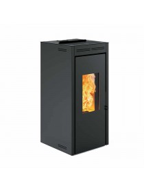 Печь-камин Invicta Teramo 17 Pellet Stove Черная (с водяным контуром)