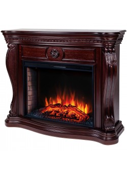 Каминокомплект BARCELONA/БАРСЕЛОНА Античный дуб с очагом Электроочаг EPSILON/ЭПСИЛОН 33