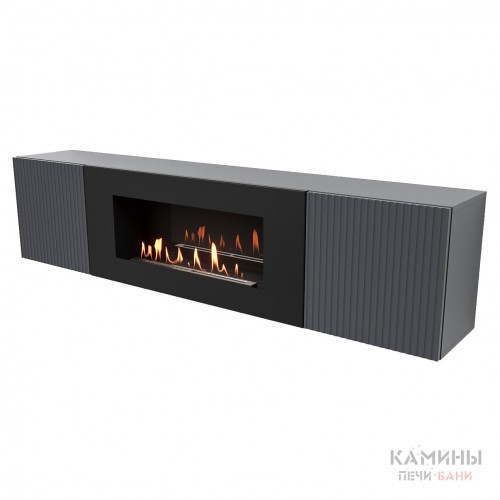 Тумба с биокамином Firelight BFP-P1700L графит Тумба с биокамином Firelight BFP-P1700L графит