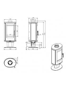 Печь Nordflam Augusta