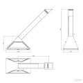 Дровяной камин Traforart Cadi 2 faces oblique Дровяной камин Traforart Cadi 2 faces oblique