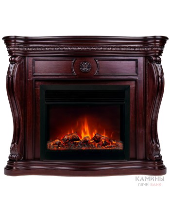 Каминокомплект BARCELONA/БАРСЕЛОНА Античный дуб с очагом Электроочаг MOONBLAZE LUX/МУНБЛЕЙЗ