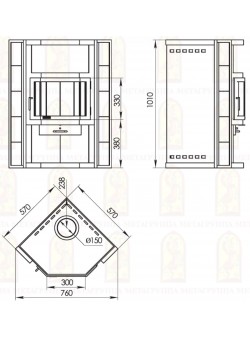 Печь-камин Мета-Бел Амур