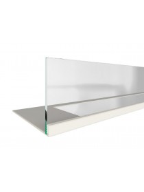 Стекло декоративное для биокамина Elliot 1200 белого со стемалитом (Zefire)